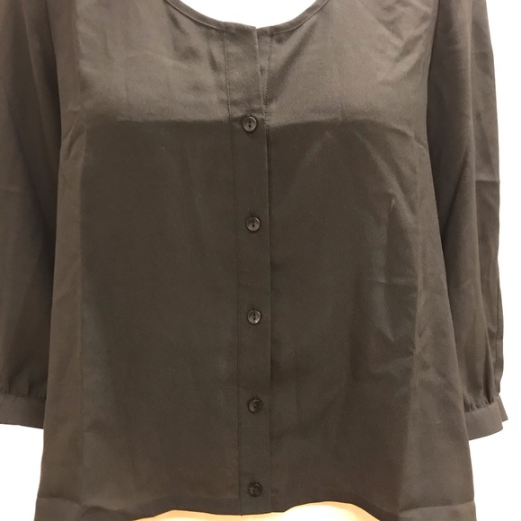 Urban Outfitters “Sparkle&Fade” Black Blouse with Lace and Keyhole Back Detail - Picture 4 of 9